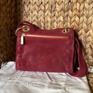 Hammitt Red Suede Leather Tony Bag Small Crossbody Purse